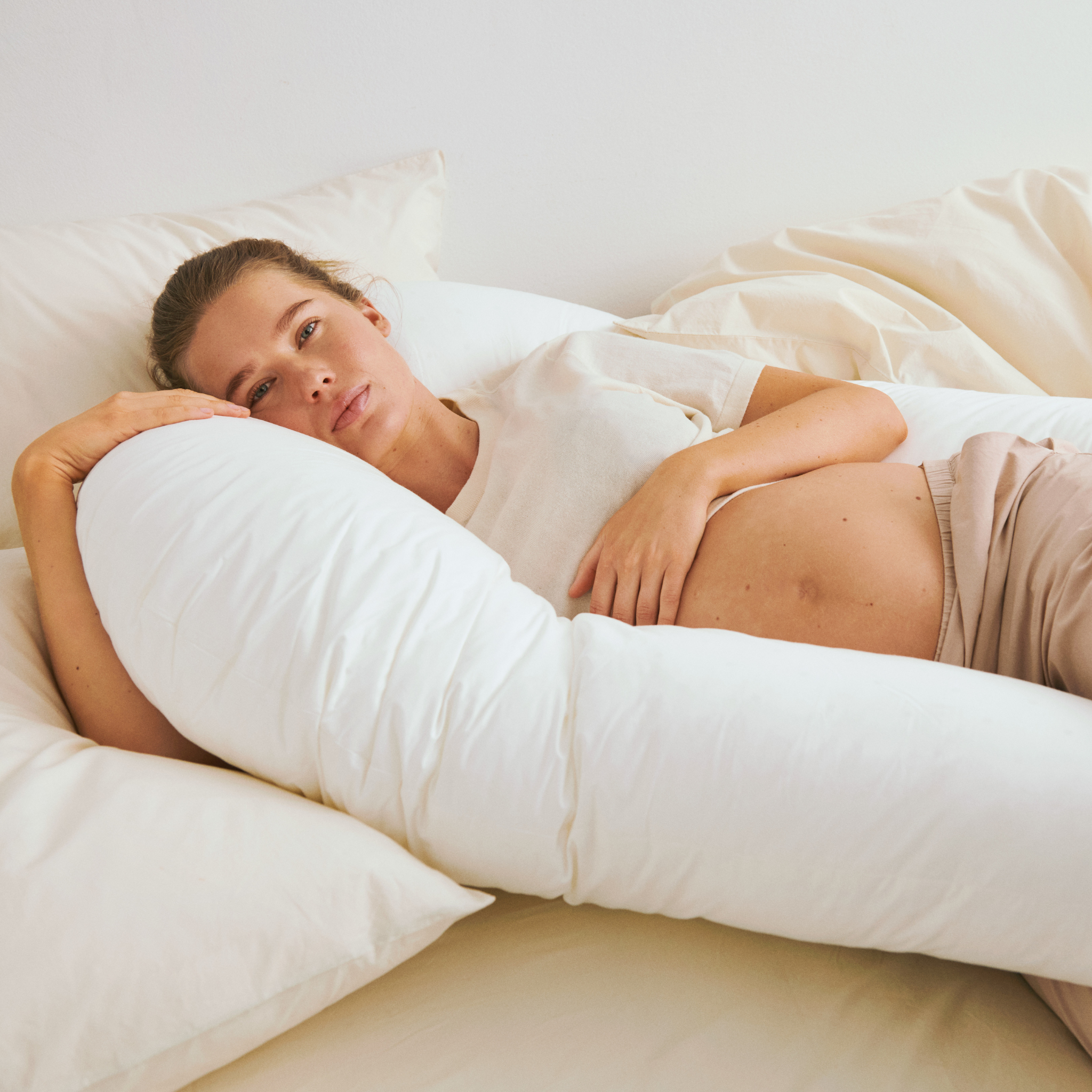 Comfort-U Stützkissen Inkl. Bezug - Weiß