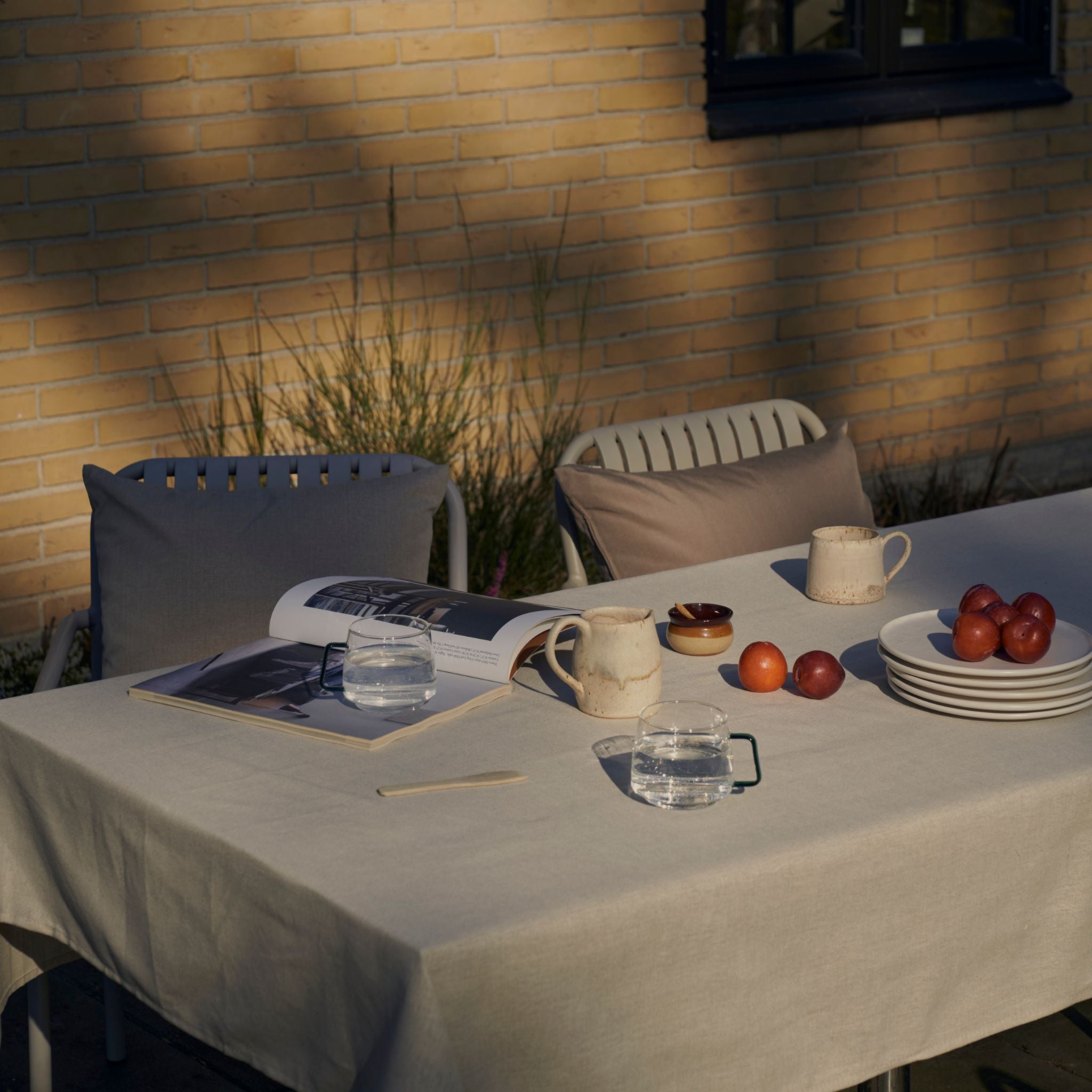 Outdoor-Kissen 50x50 - Anthrazitgrau