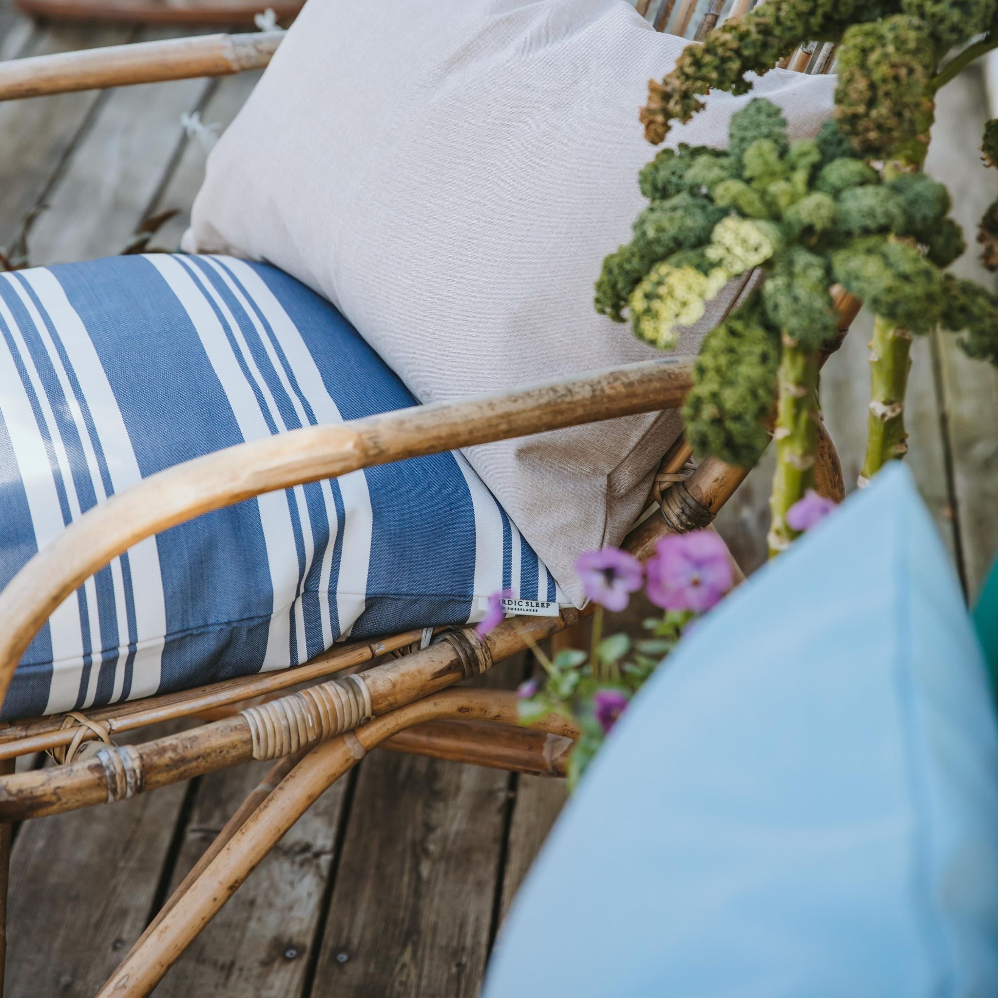 Outdoor-Kissen 50x50 - Hellblau