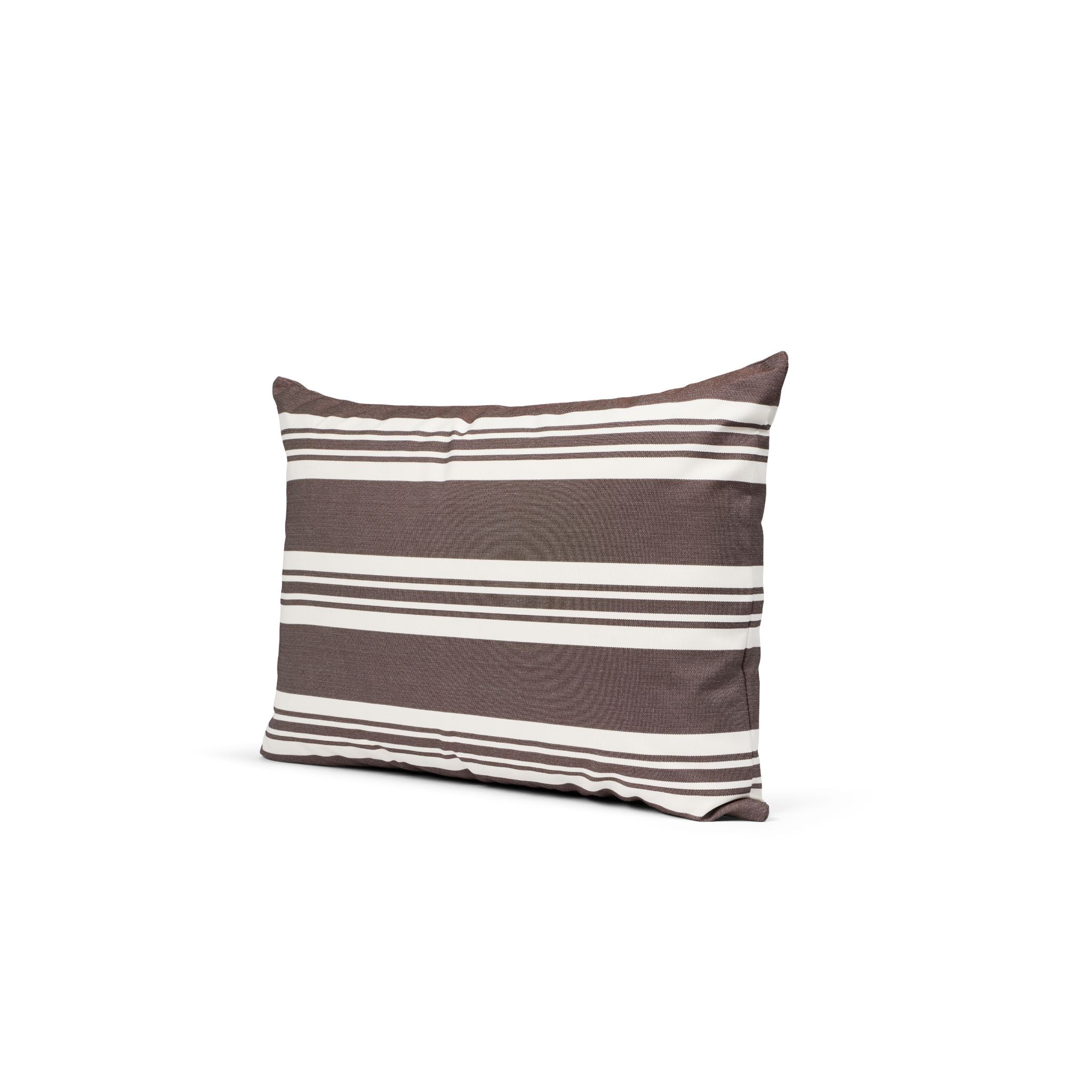 Outdoor-Kissen 40x60 - Dunkelbraun gestreift (Auslaufende Farbe)