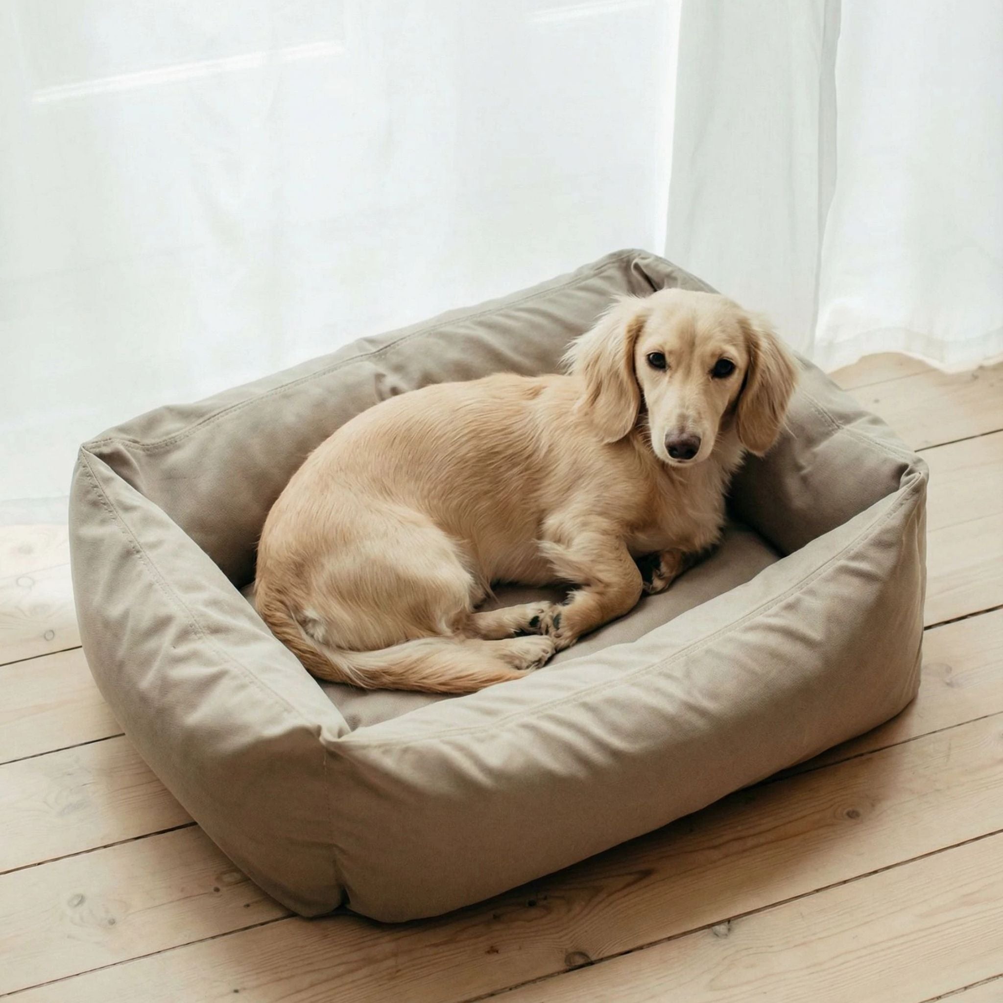 Hundebett Khaki X-Small - 50x45