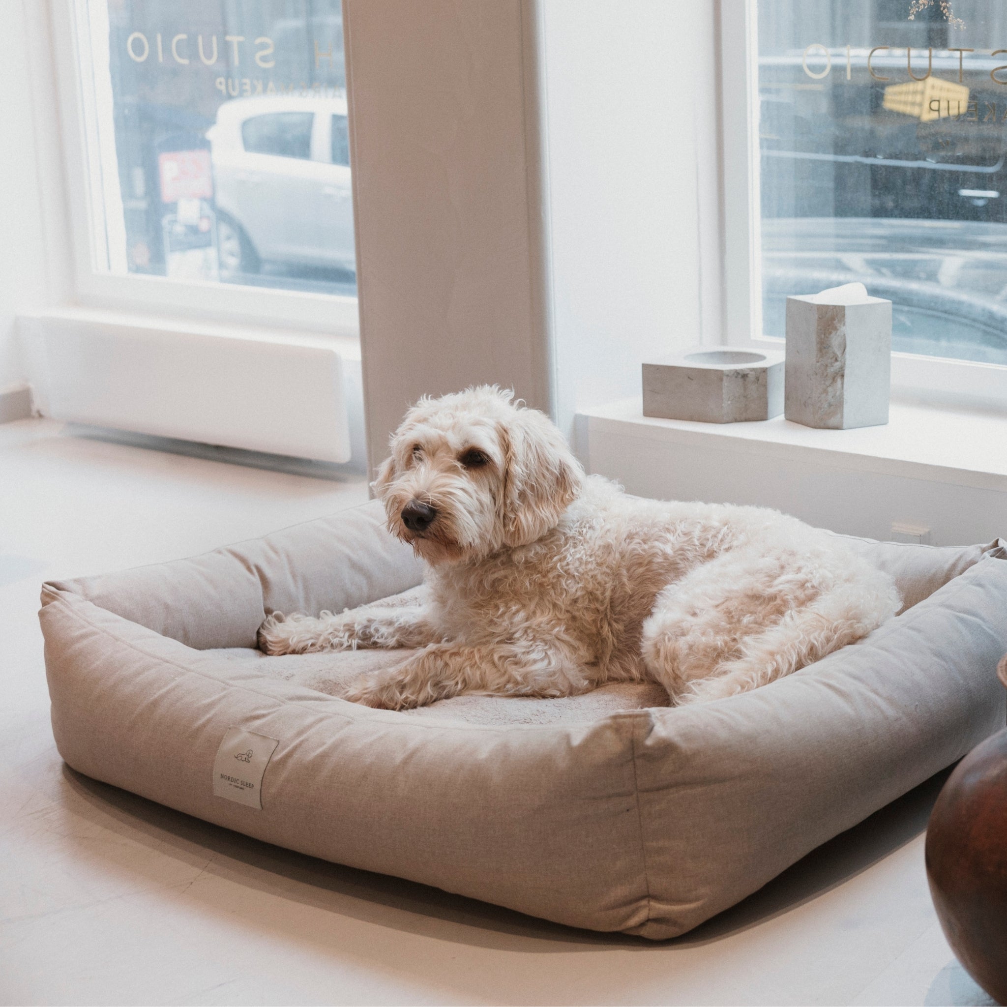 Nordic Sleep x Siccaro Hundebett - Sand/Beige - M