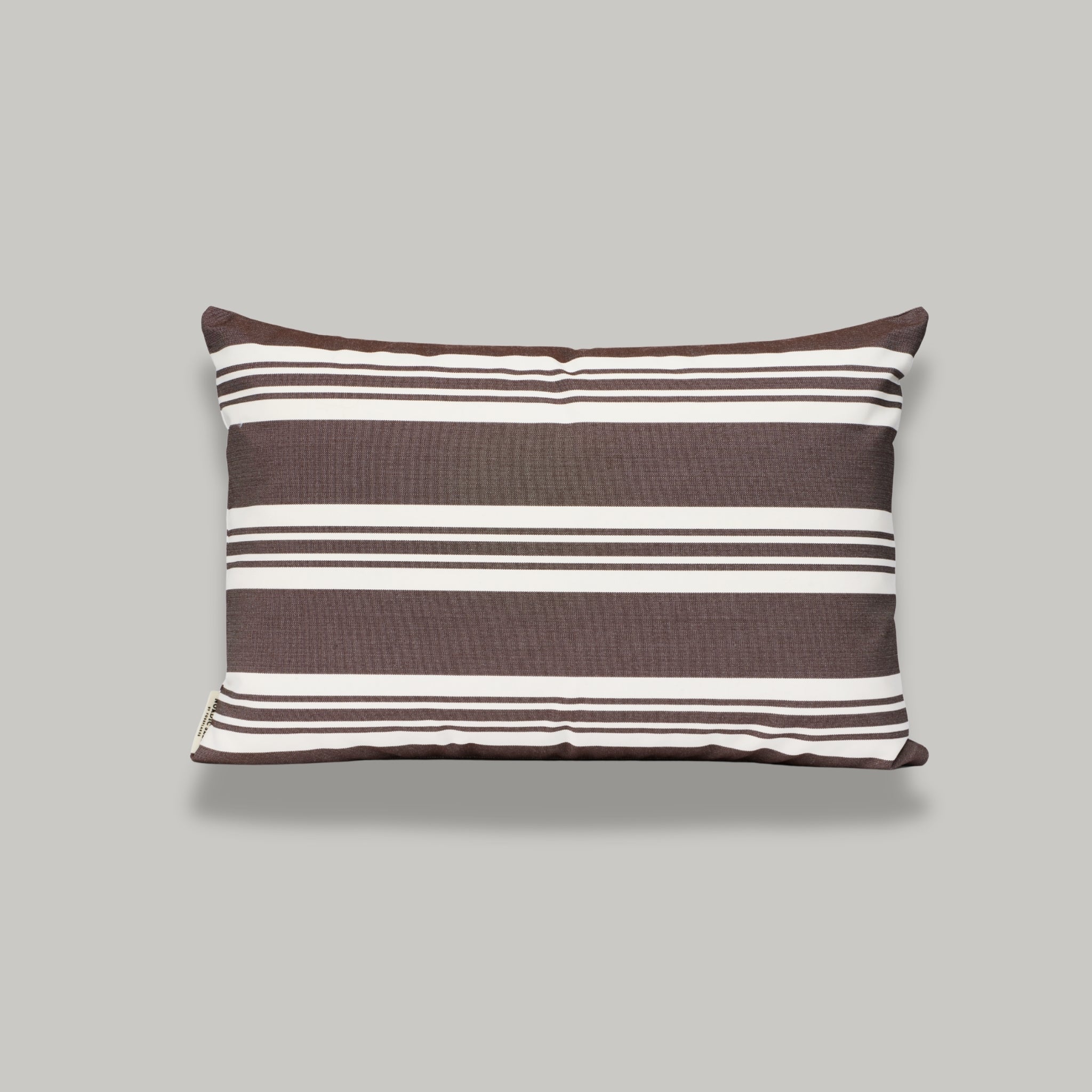 Outdoor-Kissen 40x60 - Dunkelbraun gestreift (Auslaufende Farbe)