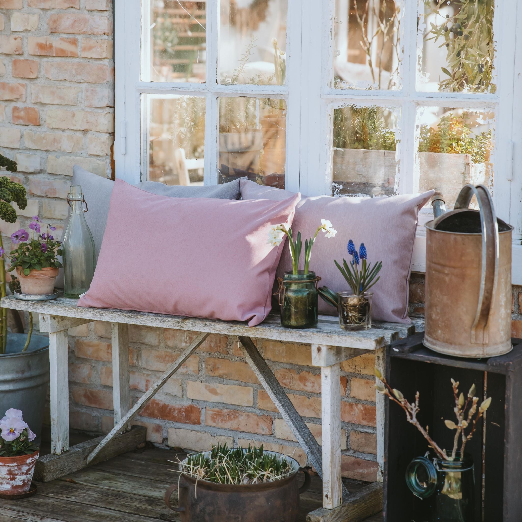 Outdoor-Kissen 50x50 - Rosa (Auslaufende Farbe)