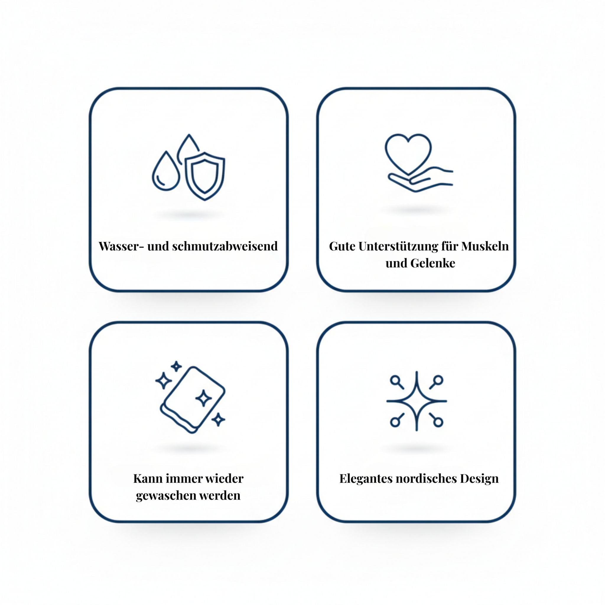 Hundebett Navy pinstripe X-Small - 50x45